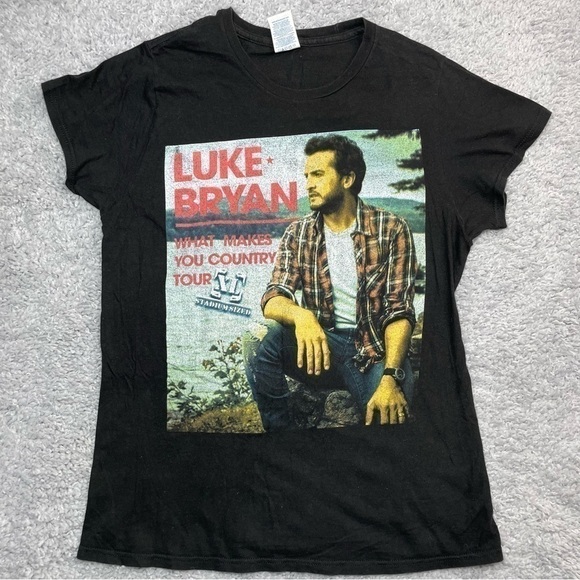 Delta Tops - Luke Bryan Shirt Womens Small Tee What Makes You Country Tour 2018 Concert Party